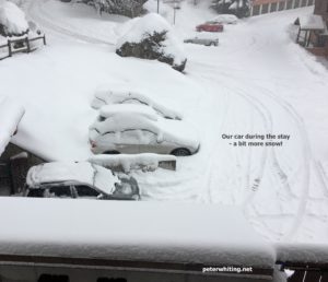 car covered in snow